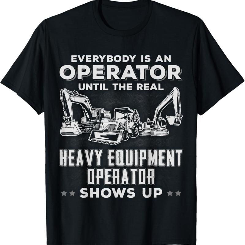 Heavy Equipment Operator Shirts - Komik Ağır İş Makineleri Ekskavatör Buldozer