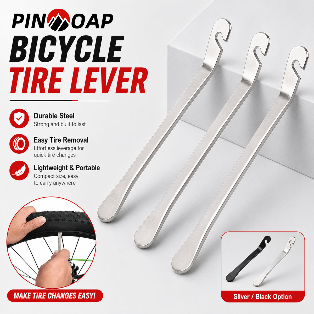 Heavy Equipment Maintenance - PINMOAP 1/3 Adet Bisiklet Lastik Levyesi