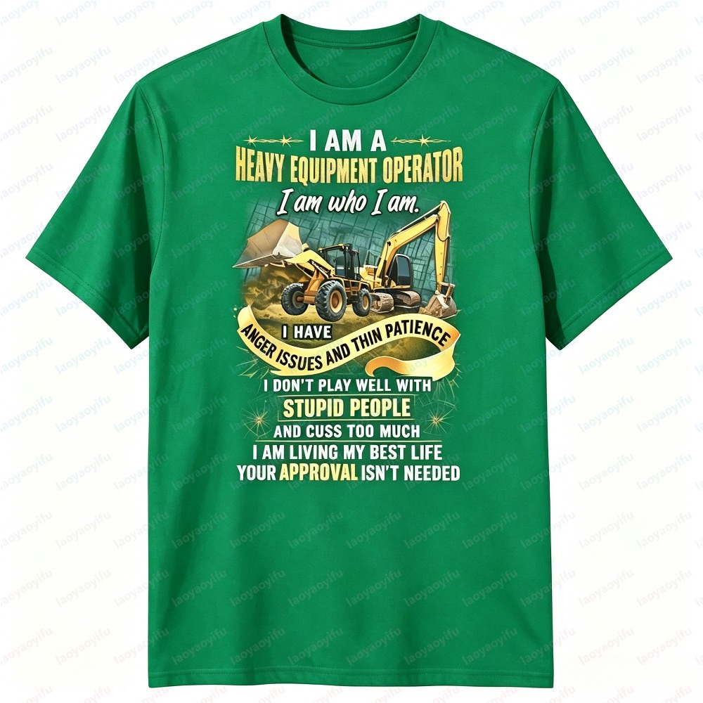 Erkekler Yaz Kısa Kollu Moda A - Heavy Equipment Operator Shirts incelemesi ve fiyatı